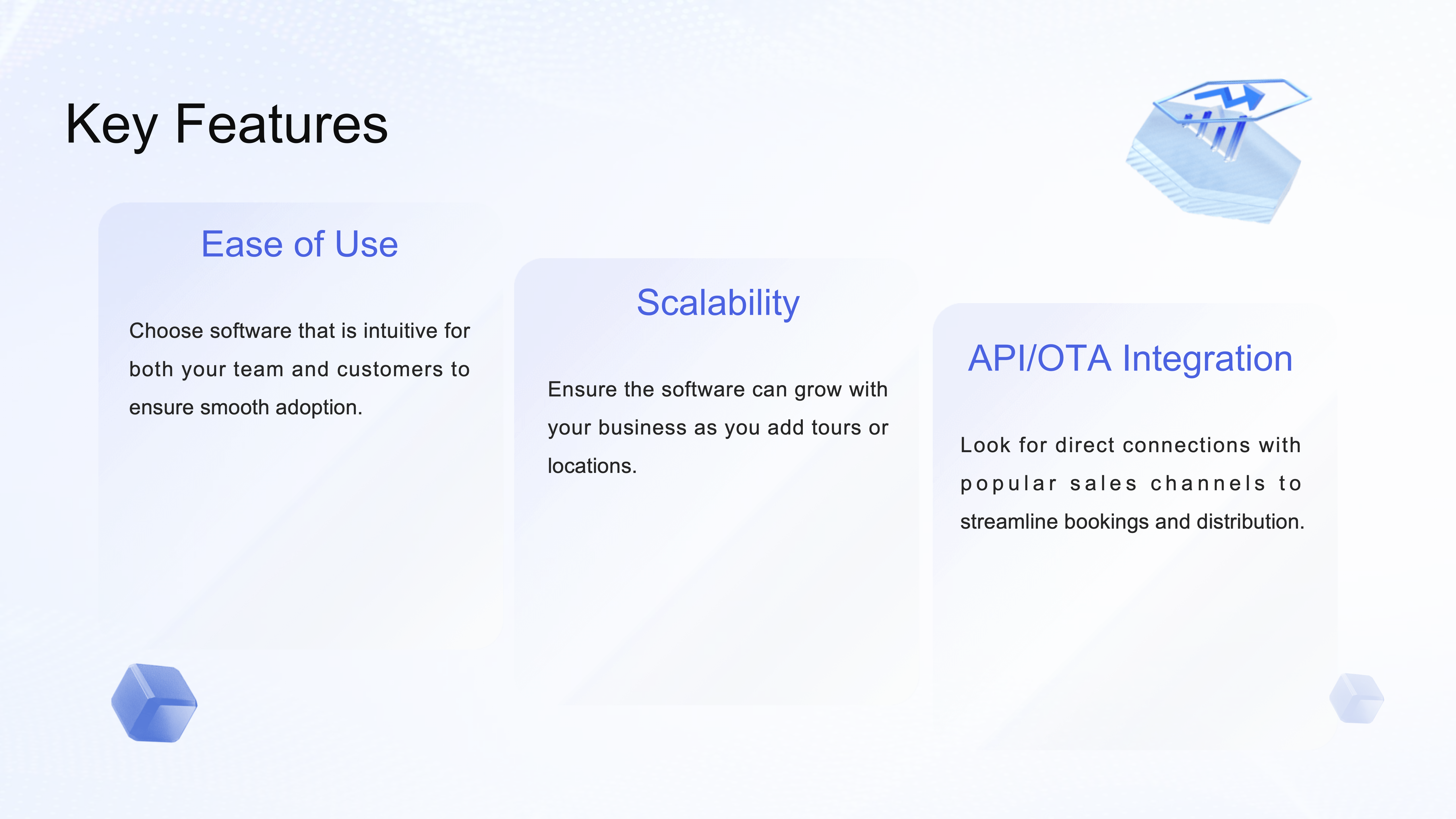Key freatures of Tour Management Software